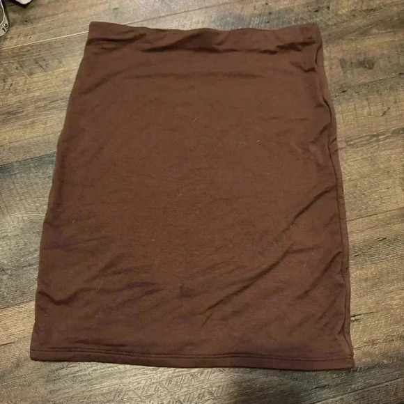 NWOT NAKED WARDROBE BROWN SKIRT  M - Picture 3 of 5